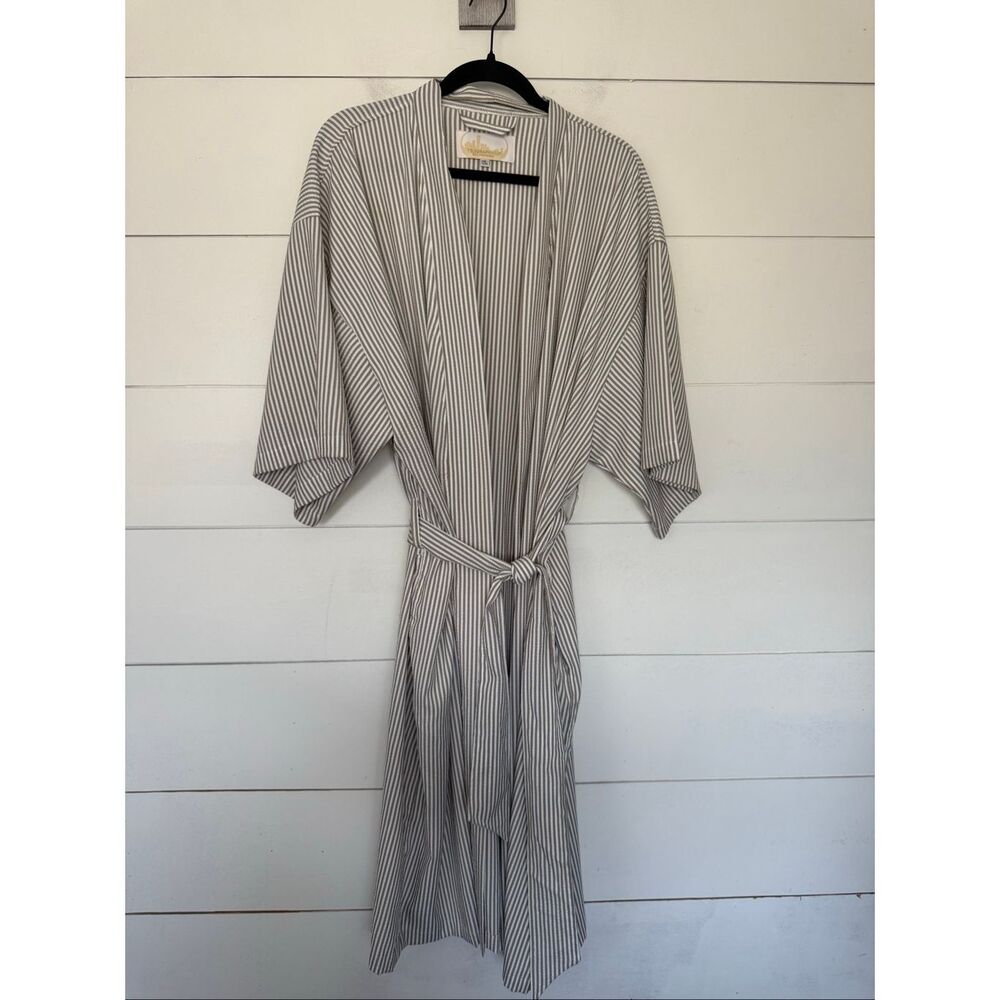 Telegraph Hill Adult One Size Striped Robe with Belt